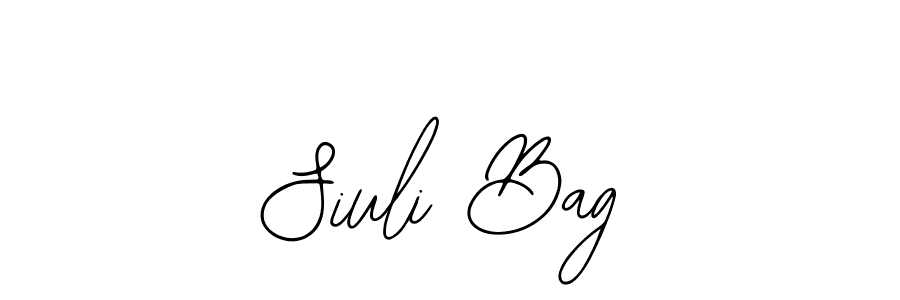 This is the best signature style for the Siuli Bag name. Also you like these signature font (Bearetta-2O07w). Mix name signature. Siuli Bag signature style 12 images and pictures png