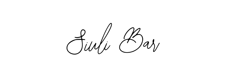 The best way (Bearetta-2O07w) to make a short signature is to pick only two or three words in your name. The name Siuli Bar include a total of six letters. For converting this name. Siuli Bar signature style 12 images and pictures png