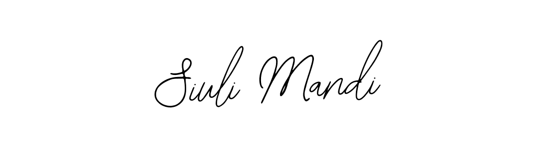 Also we have Siuli Mandi name is the best signature style. Create professional handwritten signature collection using Bearetta-2O07w autograph style. Siuli Mandi signature style 12 images and pictures png