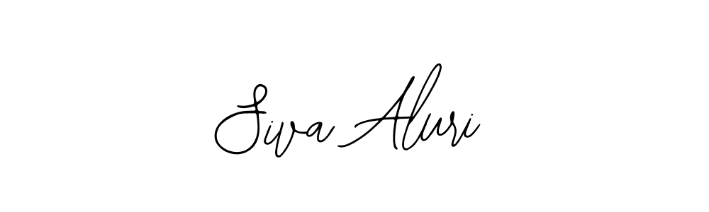 You should practise on your own different ways (Bearetta-2O07w) to write your name (Siva Aluri) in signature. don't let someone else do it for you. Siva Aluri signature style 12 images and pictures png