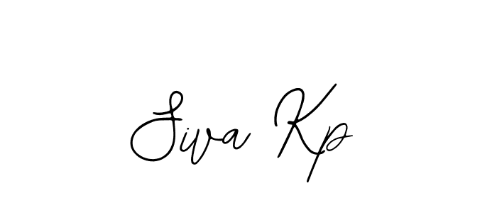 How to make Siva Kp name signature. Use Bearetta-2O07w style for creating short signs online. This is the latest handwritten sign. Siva Kp signature style 12 images and pictures png