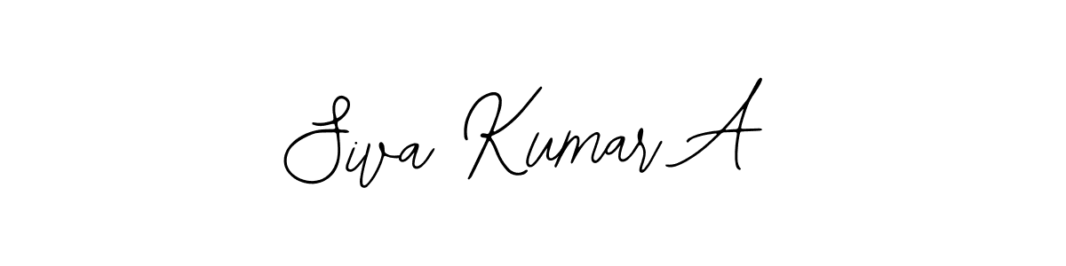 Bearetta-2O07w is a professional signature style that is perfect for those who want to add a touch of class to their signature. It is also a great choice for those who want to make their signature more unique. Get Siva Kumar A name to fancy signature for free. Siva Kumar A signature style 12 images and pictures png