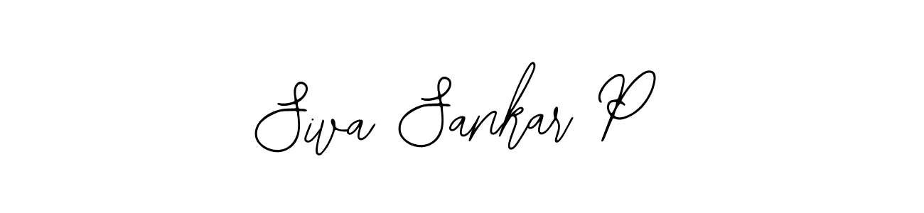 You should practise on your own different ways (Bearetta-2O07w) to write your name (Siva Sankar P) in signature. don't let someone else do it for you. Siva Sankar P signature style 12 images and pictures png