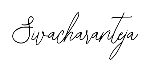 A timeless handwritten aesthetic for Sivacharanteja. The Bearetta-2O07w font gives your signature a handcrafted feel with natural curves. Sivacharanteja signature style 12 images and pictures png