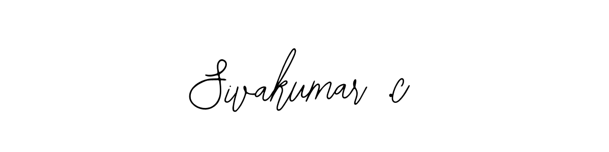 Make a beautiful signature design for name Sivakumar .c. Use this online signature maker to create a handwritten signature for free. Sivakumar .c signature style 12 images and pictures png