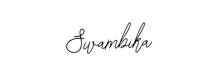 The best way (Bearetta-2O07w) to make a short signature is to pick only two or three words in your name. The name Sivambika include a total of six letters. For converting this name. Sivambika signature style 12 images and pictures png