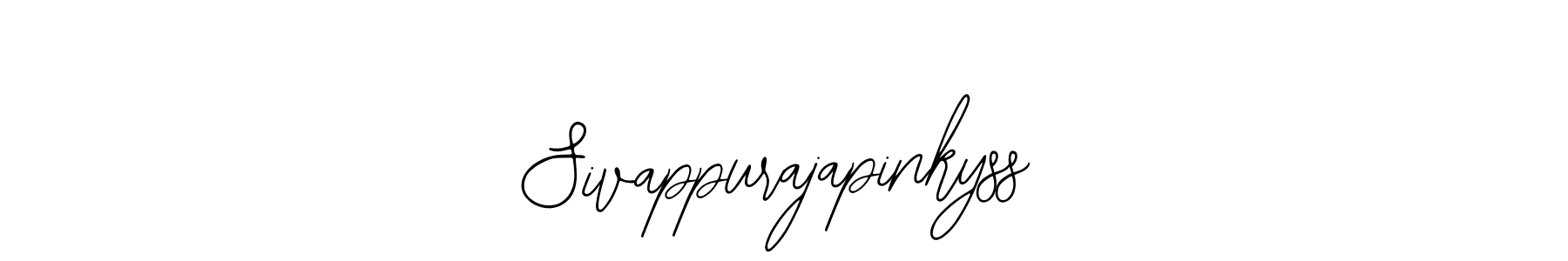 The best way (Bearetta-2O07w) to make a short signature is to pick only two or three words in your name. The name Sivappurajapinkyss include a total of six letters. For converting this name. Sivappurajapinkyss signature style 12 images and pictures png