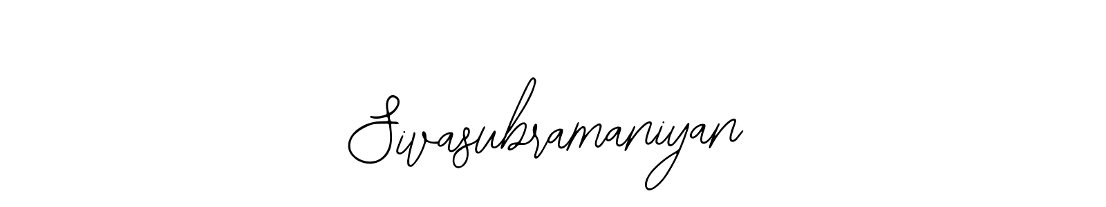 You should practise on your own different ways (Bearetta-2O07w) to write your name (Sivasubramaniyan) in signature. don't let someone else do it for you. Sivasubramaniyan signature style 12 images and pictures png