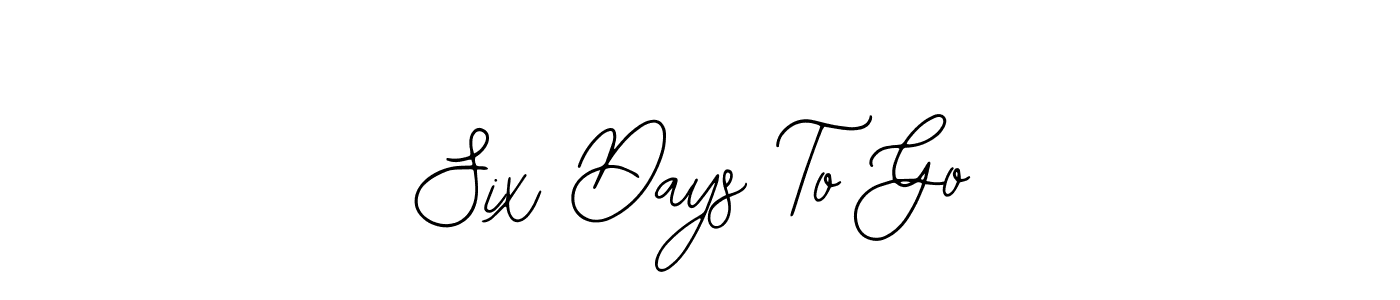 See photos of Six Days To Go official signature by Spectra . Check more albums & portfolios. Read reviews & check more about Bearetta-2O07w font. Six Days To Go signature style 12 images and pictures png