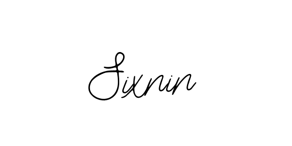 Use a signature maker to create a handwritten signature online. With this signature software, you can design (Bearetta-2O07w) your own signature for name Sixnin. Sixnin signature style 12 images and pictures png