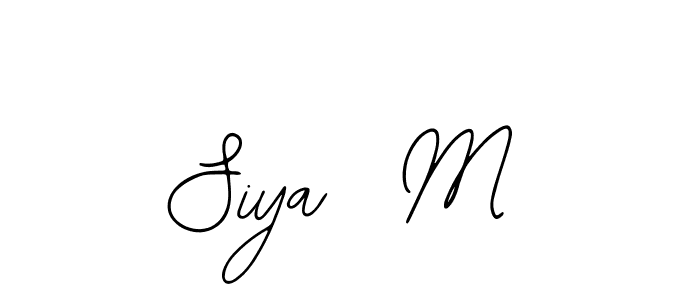 if you are searching for the best signature style for your name Siya  M. so please give up your signature search. here we have designed multiple signature styles  using Bearetta-2O07w. Siya  M signature style 12 images and pictures png