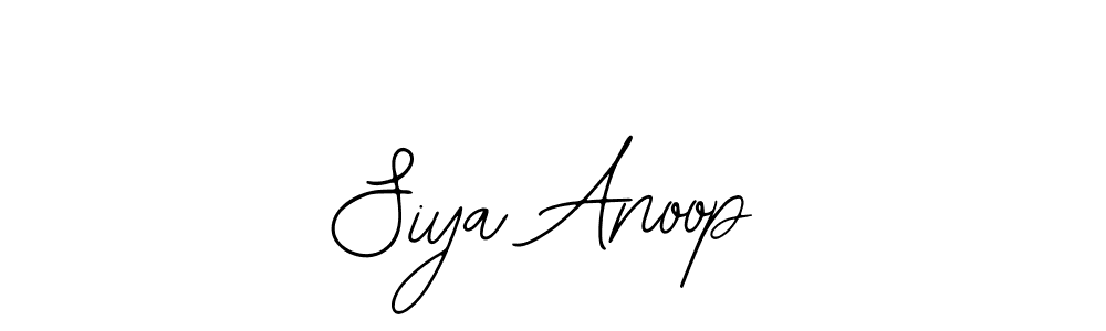 You should practise on your own different ways (Bearetta-2O07w) to write your name (Siya Anoop) in signature. don't let someone else do it for you. Siya Anoop signature style 12 images and pictures png
