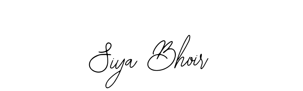 Similarly Bearetta-2O07w is the best handwritten signature design. Signature creator online .You can use it as an online autograph creator for name Siya Bhoir. Siya Bhoir signature style 12 images and pictures png