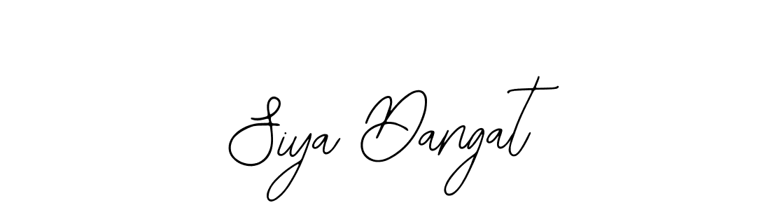 How to make Siya Dangat name signature. Use Bearetta-2O07w style for creating short signs online. This is the latest handwritten sign. Siya Dangat signature style 12 images and pictures png