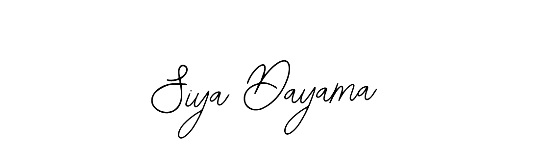 Siya Dayama stylish signature style. Best Handwritten Sign (Bearetta-2O07w) for my name. Handwritten Signature Collection Ideas for my name Siya Dayama. Siya Dayama signature style 12 images and pictures png