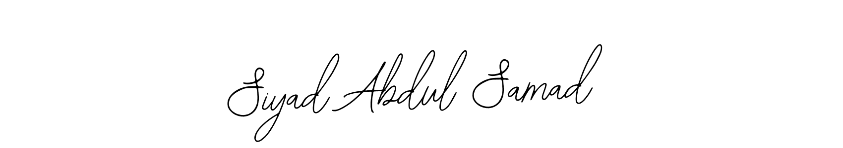 Make a beautiful signature design for name Siyad Abdul Samad. With this signature (Bearetta-2O07w) style, you can create a handwritten signature for free. Siyad Abdul Samad signature style 12 images and pictures png