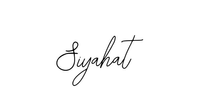 Similarly Bearetta-2O07w is the best handwritten signature design. Signature creator online .You can use it as an online autograph creator for name Siyahat. Siyahat signature style 12 images and pictures png