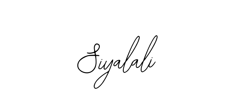 Use a signature maker to create a handwritten signature online. With this signature software, you can design (Bearetta-2O07w) your own signature for name Siyalali. Siyalali signature style 12 images and pictures png