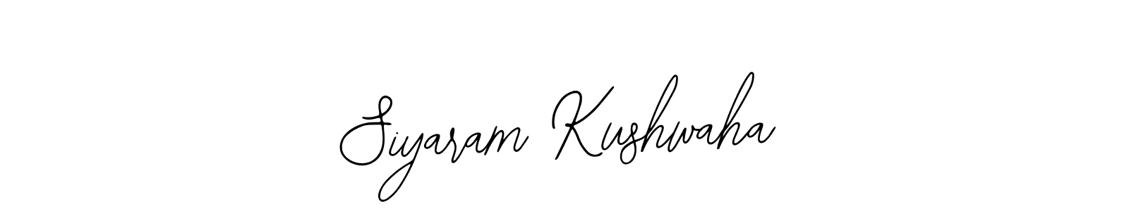 The best way (Bearetta-2O07w) to make a short signature is to pick only two or three words in your name. The name Siyaram Kushwaha include a total of six letters. For converting this name. Siyaram Kushwaha signature style 12 images and pictures png