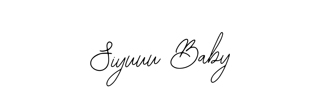 Bearetta-2O07w is a professional signature style that is perfect for those who want to add a touch of class to their signature. It is also a great choice for those who want to make their signature more unique. Get Siyuuu Baby name to fancy signature for free. Siyuuu Baby signature style 12 images and pictures png