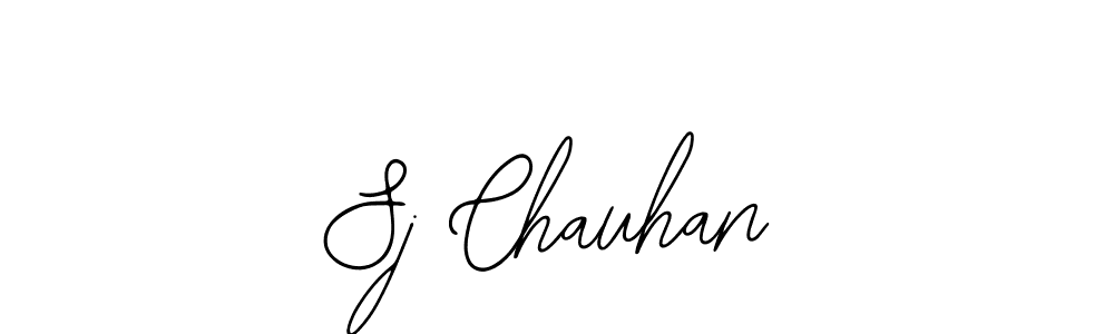 Create a beautiful signature design for name Sj Chauhan. With this signature (Bearetta-2O07w) fonts, you can make a handwritten signature for free. Sj Chauhan signature style 12 images and pictures png