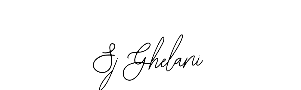 Similarly Bearetta-2O07w is the best handwritten signature design. Signature creator online .You can use it as an online autograph creator for name Sj Ghelani. Sj Ghelani signature style 12 images and pictures png