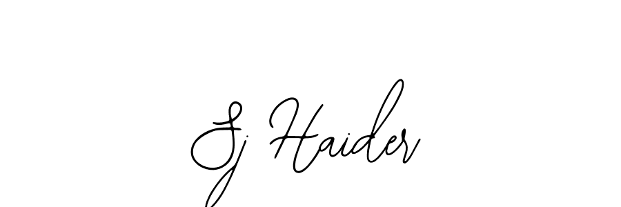 Make a beautiful signature design for name Sj Haider. With this signature (Bearetta-2O07w) style, you can create a handwritten signature for free. Sj Haider signature style 12 images and pictures png