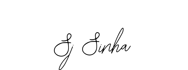 How to make Sj Sinha signature? Bearetta-2O07w is a professional autograph style. Create handwritten signature for Sj Sinha name. Sj Sinha signature style 12 images and pictures png