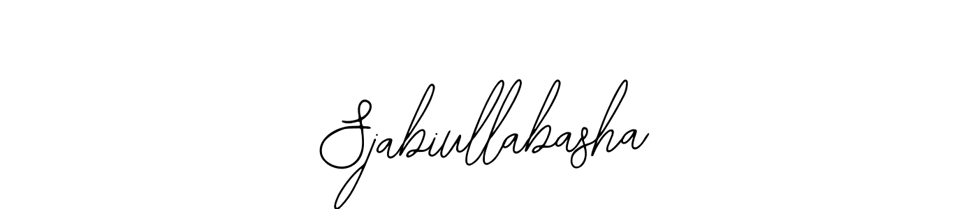 if you are searching for the best signature style for your name Sjabiullabasha. so please give up your signature search. here we have designed multiple signature styles  using Bearetta-2O07w. Sjabiullabasha signature style 12 images and pictures png