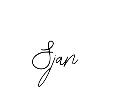 You should practise on your own different ways (Bearetta-2O07w) to write your name (Sjan) in signature. don't let someone else do it for you. Sjan signature style 12 images and pictures png