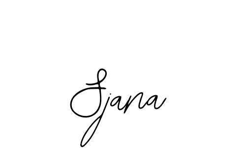 You should practise on your own different ways (Bearetta-2O07w) to write your name (Sjana) in signature. don't let someone else do it for you. Sjana signature style 12 images and pictures png