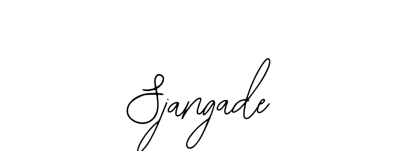 The best way (Bearetta-2O07w) to make a short signature is to pick only two or three words in your name. The name Sjangade include a total of six letters. For converting this name. Sjangade signature style 12 images and pictures png