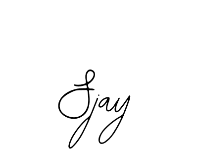 How to make Sjay name signature. Use Bearetta-2O07w style for creating short signs online. This is the latest handwritten sign. Sjay signature style 12 images and pictures png