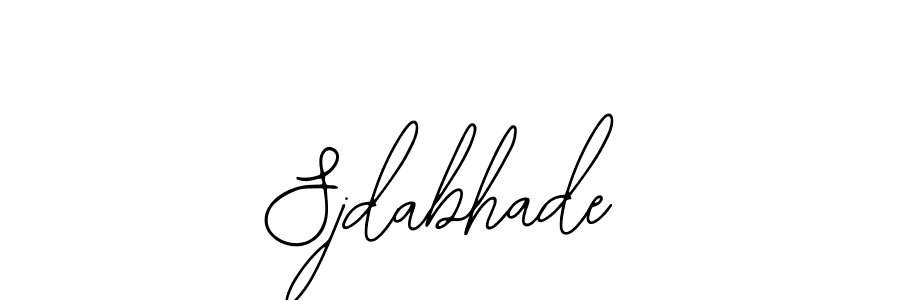 How to make Sjdabhade signature? Bearetta-2O07w is a professional autograph style. Create handwritten signature for Sjdabhade name. Sjdabhade signature style 12 images and pictures png