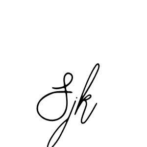Design your own signature with our free online signature maker. With this signature software, you can create a handwritten (Bearetta-2O07w) signature for name Sjk. Sjk signature style 12 images and pictures png