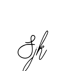 Make a beautiful signature design for name Sjk. With this signature (Bearetta-2O07w) style, you can create a handwritten signature for free. Sjk signature style 12 images and pictures png