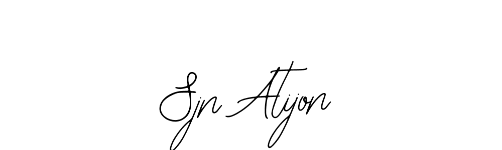 It looks lik you need a new signature style for name Sjn Atijon. Design unique handwritten (Bearetta-2O07w) signature with our free signature maker in just a few clicks. Sjn Atijon signature style 12 images and pictures png