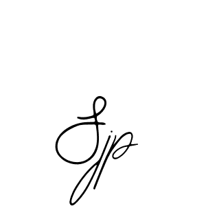 How to make Sjp name signature. Use Bearetta-2O07w style for creating short signs online. This is the latest handwritten sign. Sjp signature style 12 images and pictures png