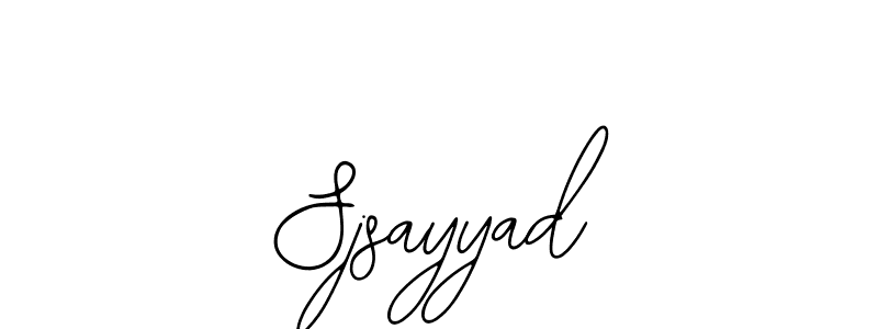 Use a signature maker to create a handwritten signature online. With this signature software, you can design (Bearetta-2O07w) your own signature for name Sjsayyad. Sjsayyad signature style 12 images and pictures png