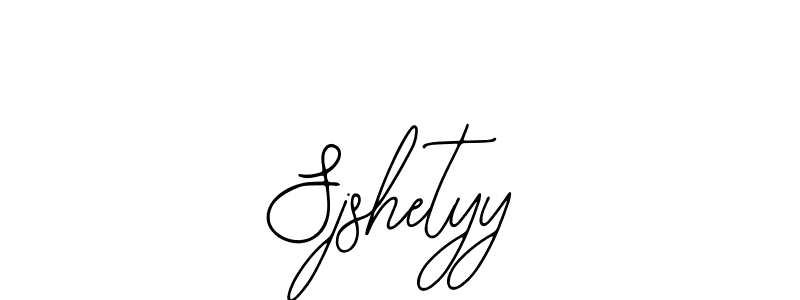 How to make Sjshetyy signature? Bearetta-2O07w is a professional autograph style. Create handwritten signature for Sjshetyy name. Sjshetyy signature style 12 images and pictures png