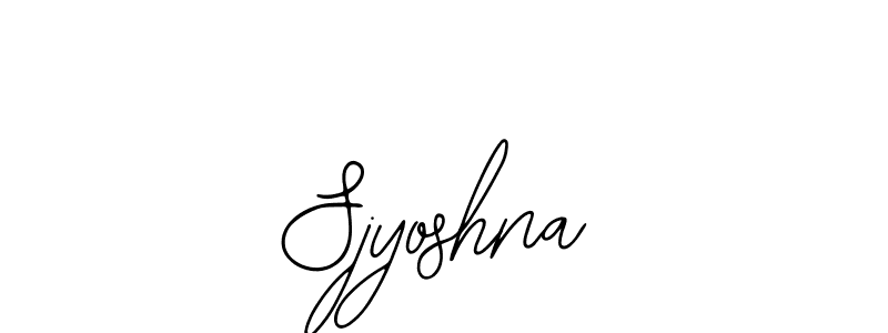 How to make Sjyoshna name signature. Use Bearetta-2O07w style for creating short signs online. This is the latest handwritten sign. Sjyoshna signature style 12 images and pictures png