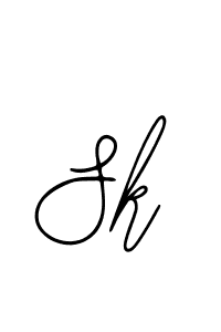 You should practise on your own different ways (Bearetta-2O07w) to write your name (Sk) in signature. don't let someone else do it for you. Sk signature style 12 images and pictures png