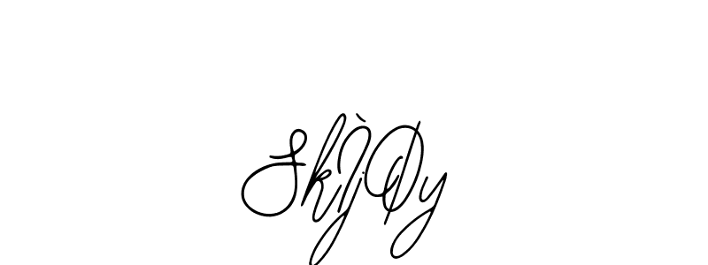 How to make SkÌjØy name signature. Use Bearetta-2O07w style for creating short signs online. This is the latest handwritten sign. SkÌjØy signature style 12 images and pictures png