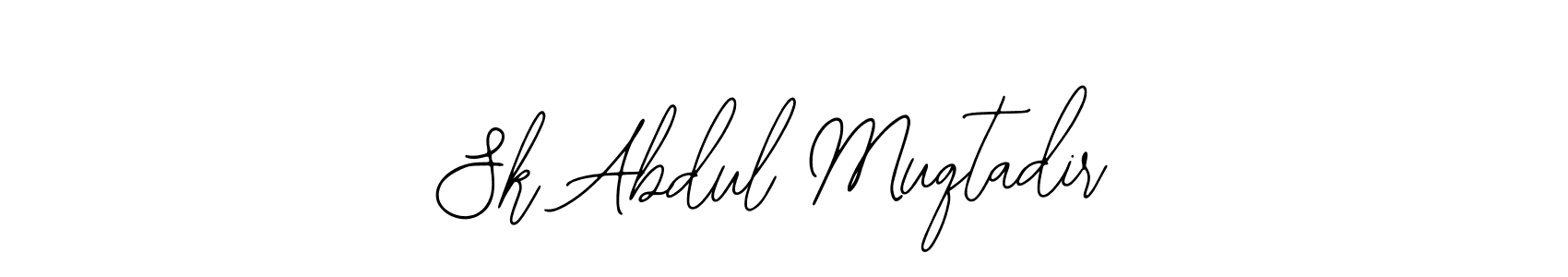 How to make Sk Abdul Muqtadir name signature. Use Bearetta-2O07w style for creating short signs online. This is the latest handwritten sign. Sk Abdul Muqtadir signature style 12 images and pictures png