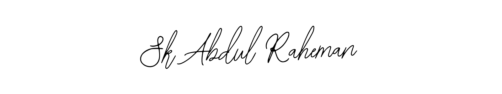 You should practise on your own different ways (Bearetta-2O07w) to write your name (Sk Abdul Raheman) in signature. don't let someone else do it for you. Sk Abdul Raheman signature style 12 images and pictures png