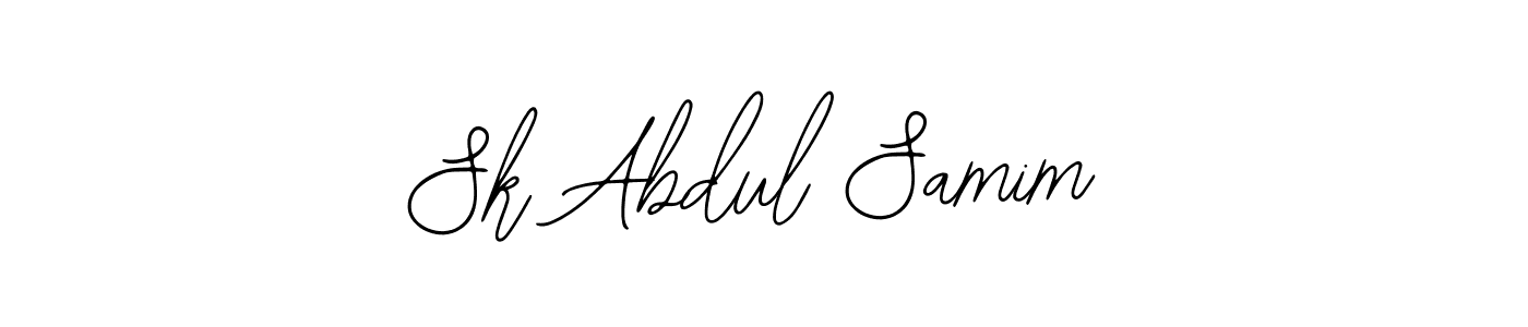 The best way (Bearetta-2O07w) to make a short signature is to pick only two or three words in your name. The name Sk Abdul Samim include a total of six letters. For converting this name. Sk Abdul Samim signature style 12 images and pictures png