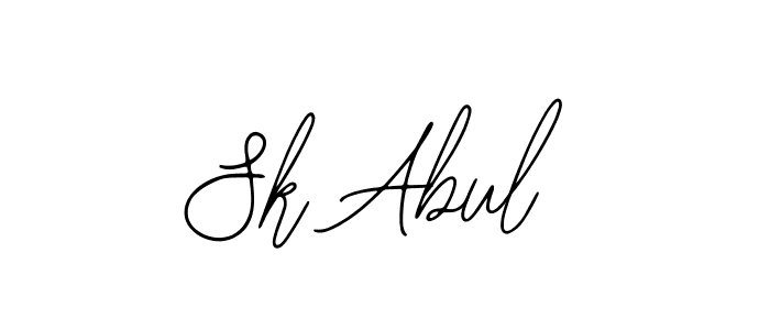 How to make Sk Abul signature? Bearetta-2O07w is a professional autograph style. Create handwritten signature for Sk Abul name. Sk Abul signature style 12 images and pictures png