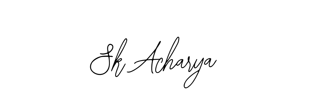 Design your own signature with our free online signature maker. With this signature software, you can create a handwritten (Bearetta-2O07w) signature for name Sk Acharya. Sk Acharya signature style 12 images and pictures png