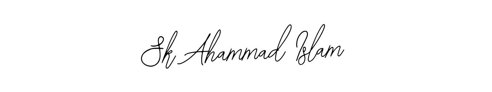 Use a signature maker to create a handwritten signature online. With this signature software, you can design (Bearetta-2O07w) your own signature for name Sk Ahammad Islam. Sk Ahammad Islam signature style 12 images and pictures png