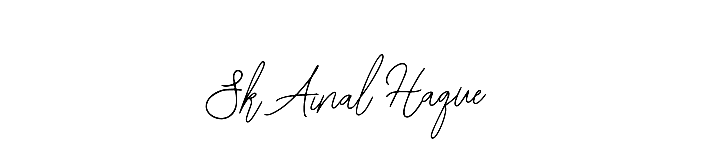 Also You can easily find your signature by using the search form. We will create Sk Ainal Haque name handwritten signature images for you free of cost using Bearetta-2O07w sign style. Sk Ainal Haque signature style 12 images and pictures png